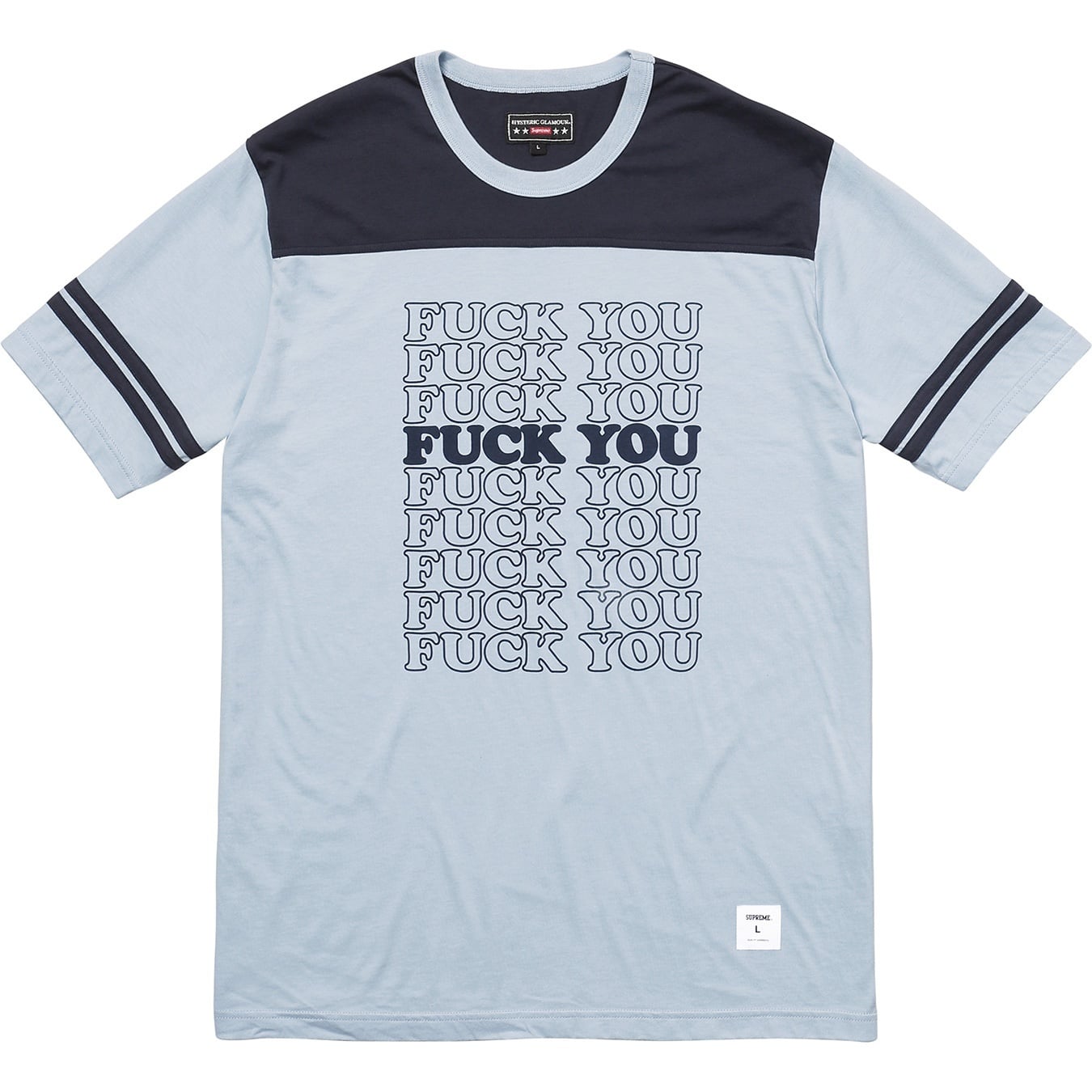 Supreme/HYSTERIC GLAMOUR Fuck You Football Tee view 2
